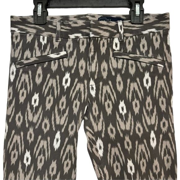 GAP Gray Ikat Print Stretch Skinny Ankle Pants Women’s Size 2R - Picture 4 of 10